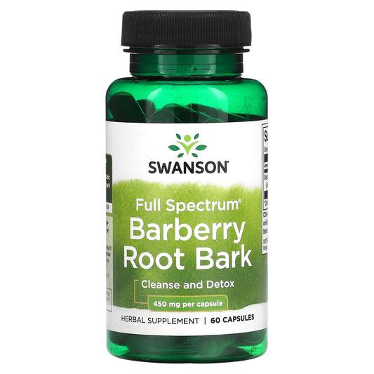 Swanson, Full Spectrum Barberry Root Bark, 450 mg, 60 Capsules - Image 1
