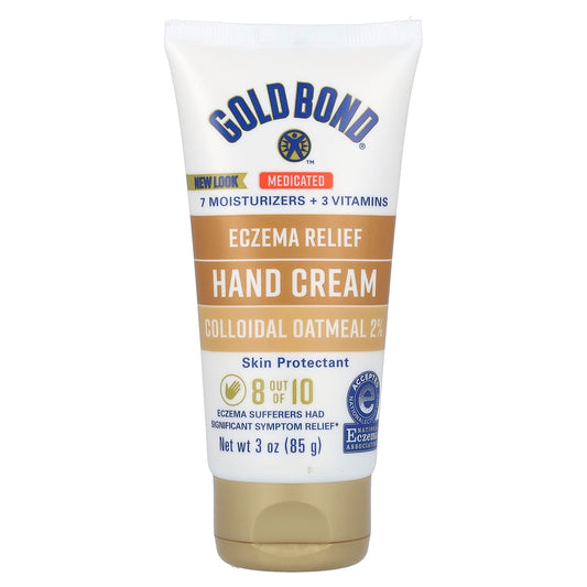 Gold Bond Eczema Relief Medicated Hand Cream, 3 oz - Soothe Dry Skin - Image 1