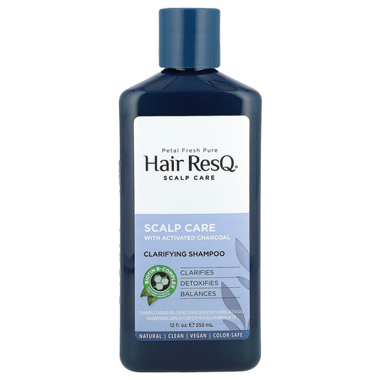 Petal Fresh, Hair ResQ®, Clarifying Shampoo, Scalp Care with Activated Charcoal, 12 fl oz (355 ml) - Image 1