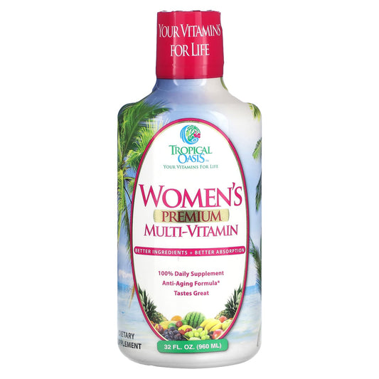 Tropical Oasis, Women's Premium Multi-Vitamin, 32 fl oz (960 ml) - Image 1