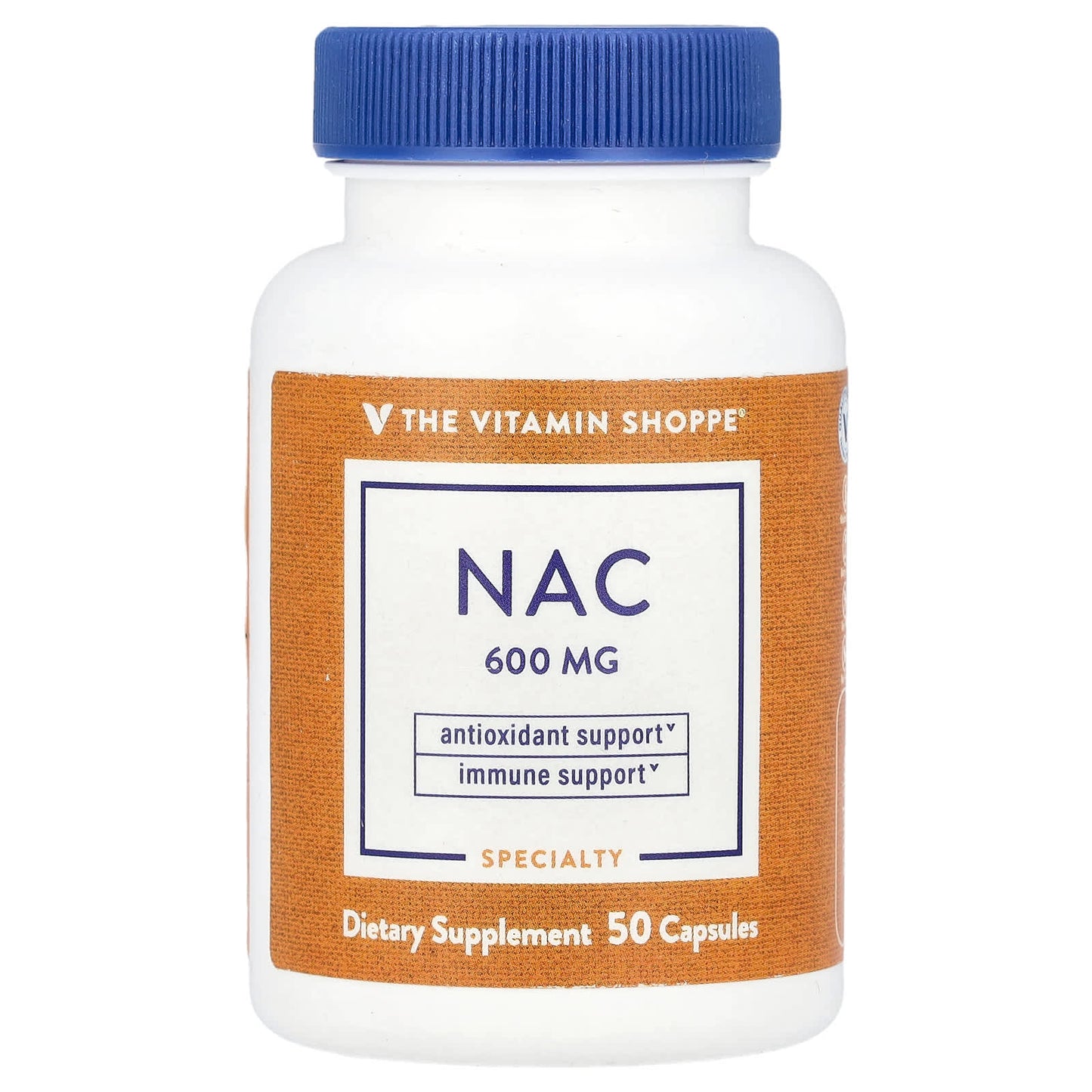 The Vitamin Shoppe, NAC, 600 mg, 50 Capsules - Image 1