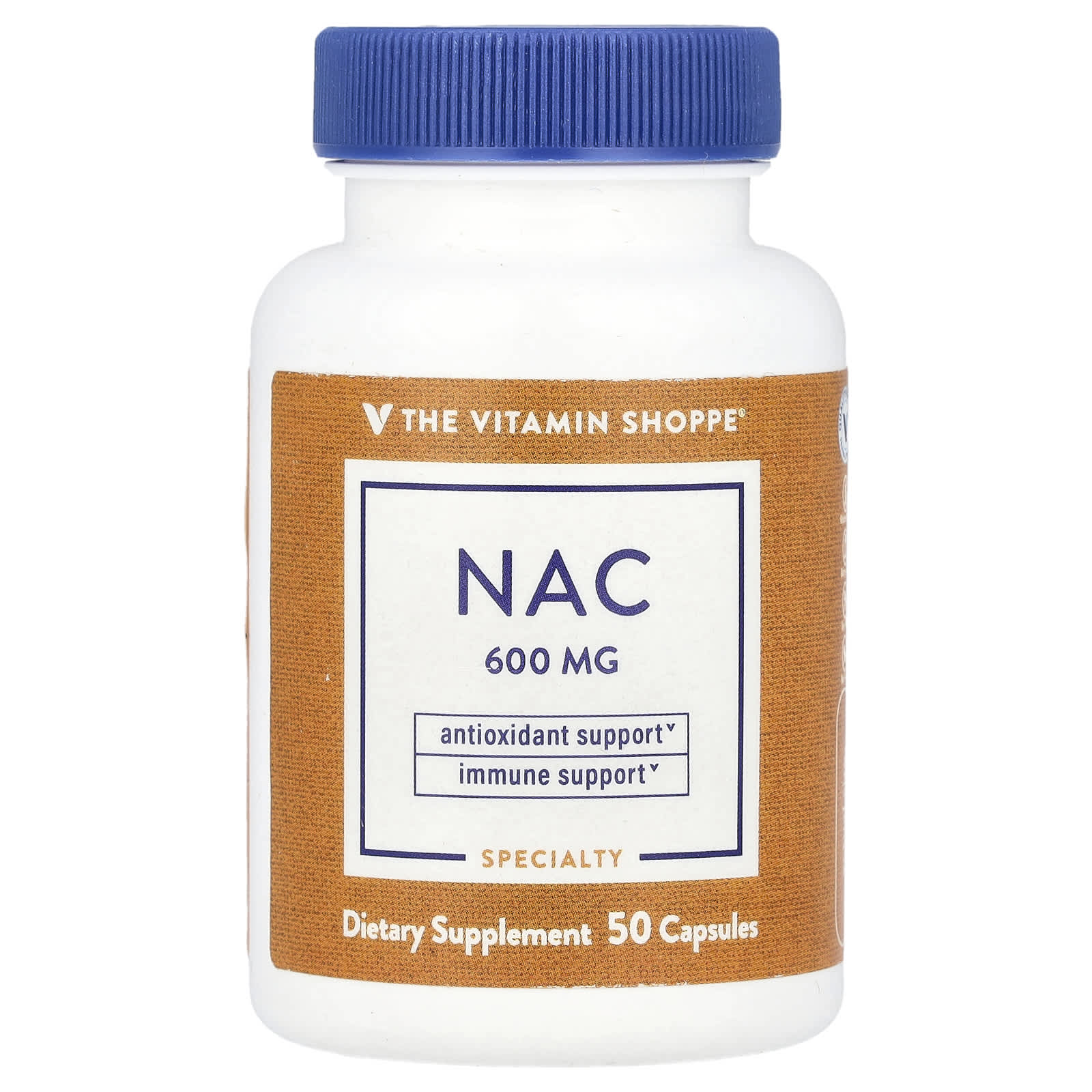 The Vitamin Shoppe, NAC, 600 mg, 50 Capsules - Image 1