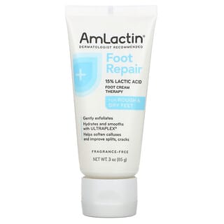 Amlactin Foot Repair Cream for Dry, Rough Feet - 3 oz