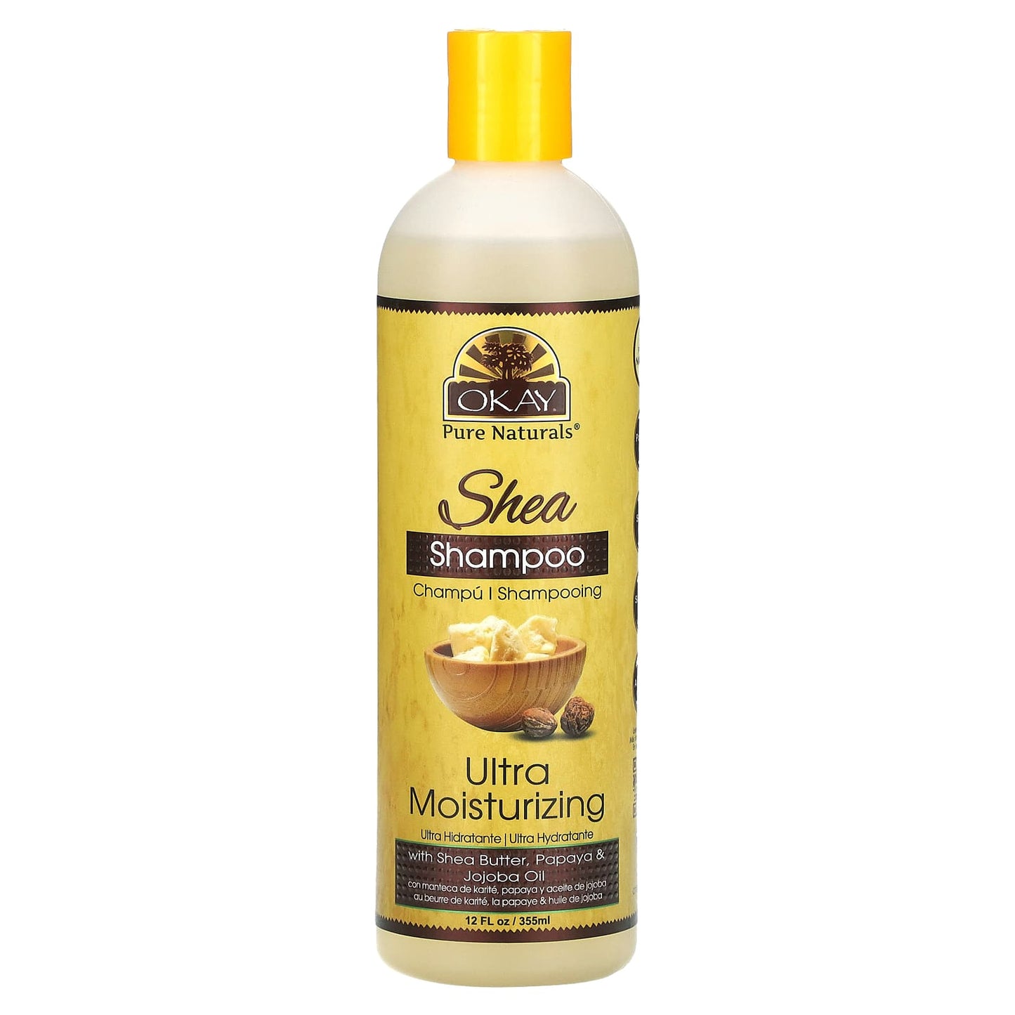 Okay Pure Naturals, Shea Shampoo, Ultra Moisturizing , 12 fl oz (355 ml) - Image 1