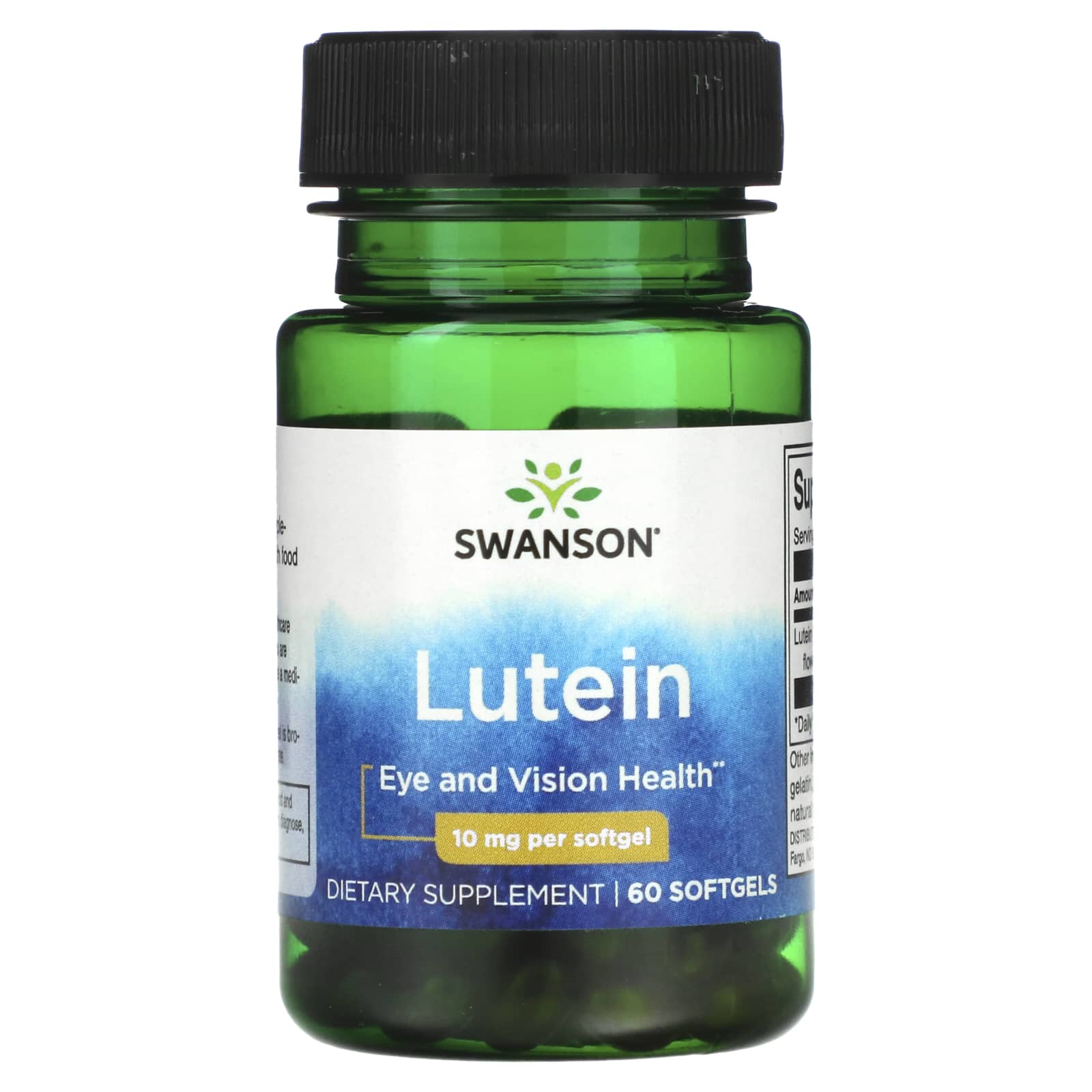 Swanson, Lutein, 10 mg, 60 Softgels - Image 1