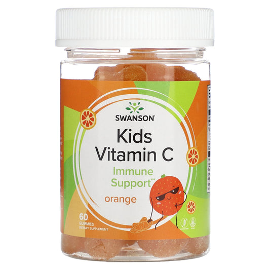 Swanson, Kids Vitamin C, Orange, 60 Gummies - Image 1