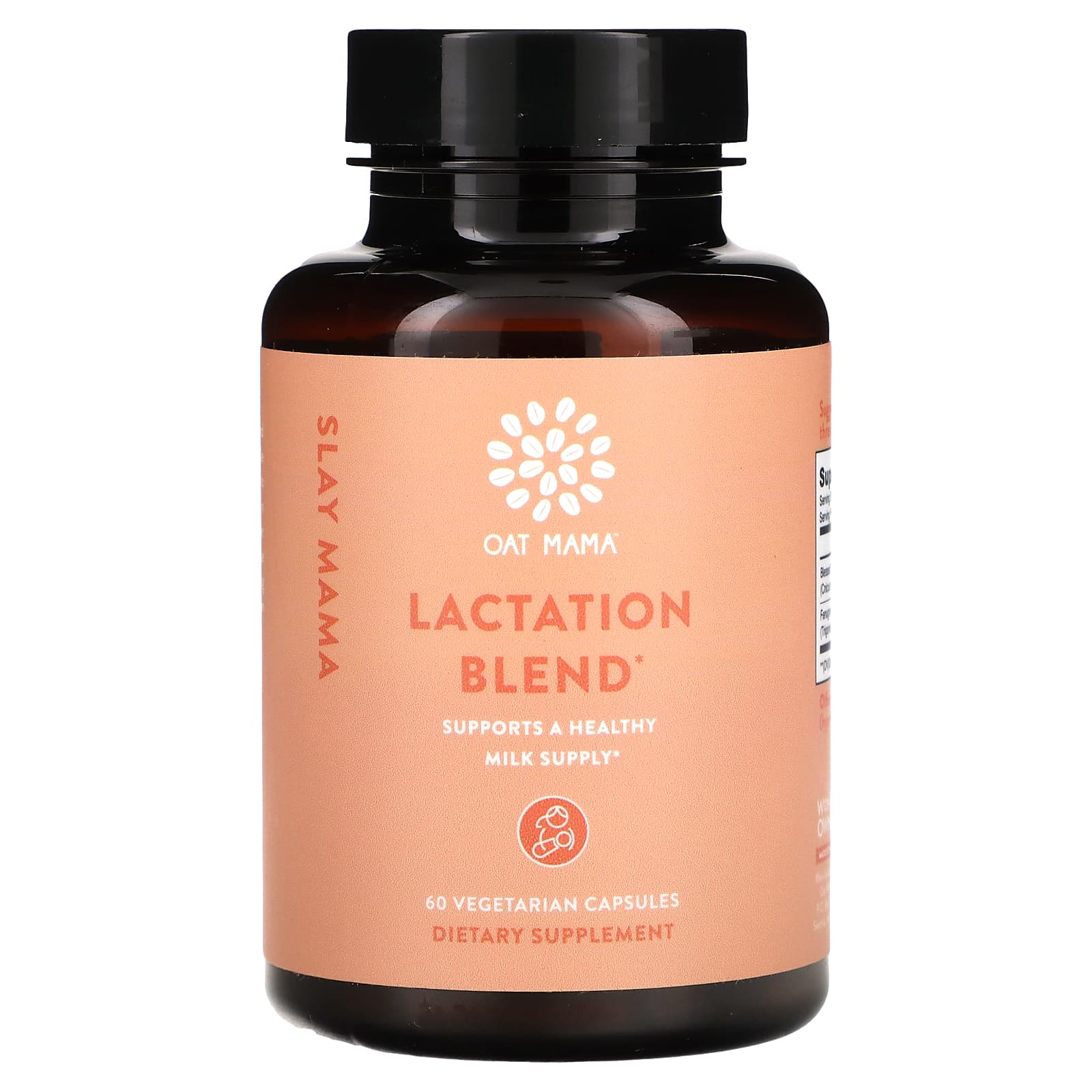 Oat Mama, Slay Mama, Lactation Blend, 60 Vegetarian Capsules - Image 1