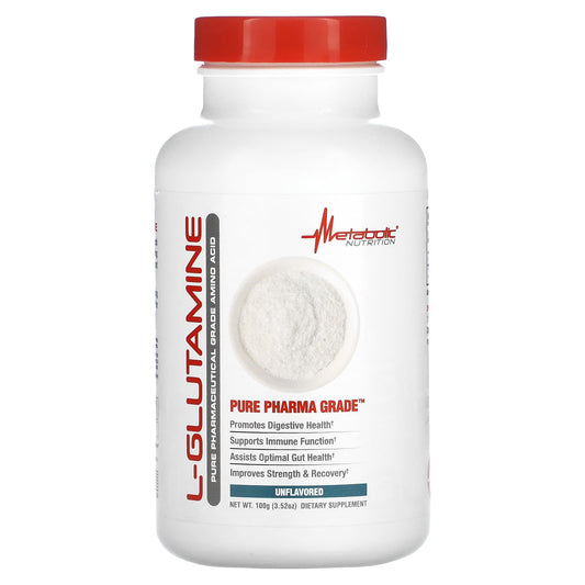 Metabolic Nutrition, L-Glutamine, Unflavored, 3.52 oz (100 g) - Image 1