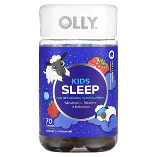 OLLY Kids Sleep, Razzzberry, 70 Gummies - Natural Occasional Sleep Aid