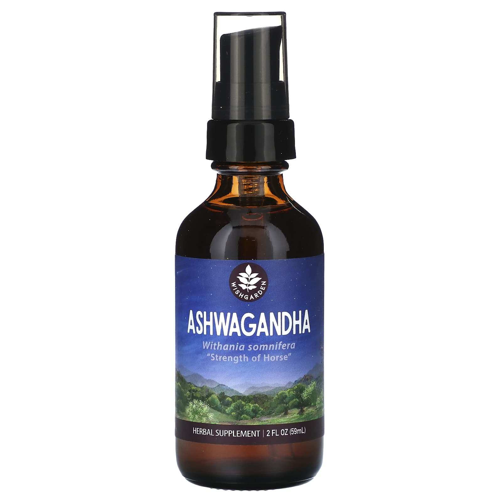 WishGarden Herbs, Ashwagandha, 2 fl oz (59 ml) - Image 1