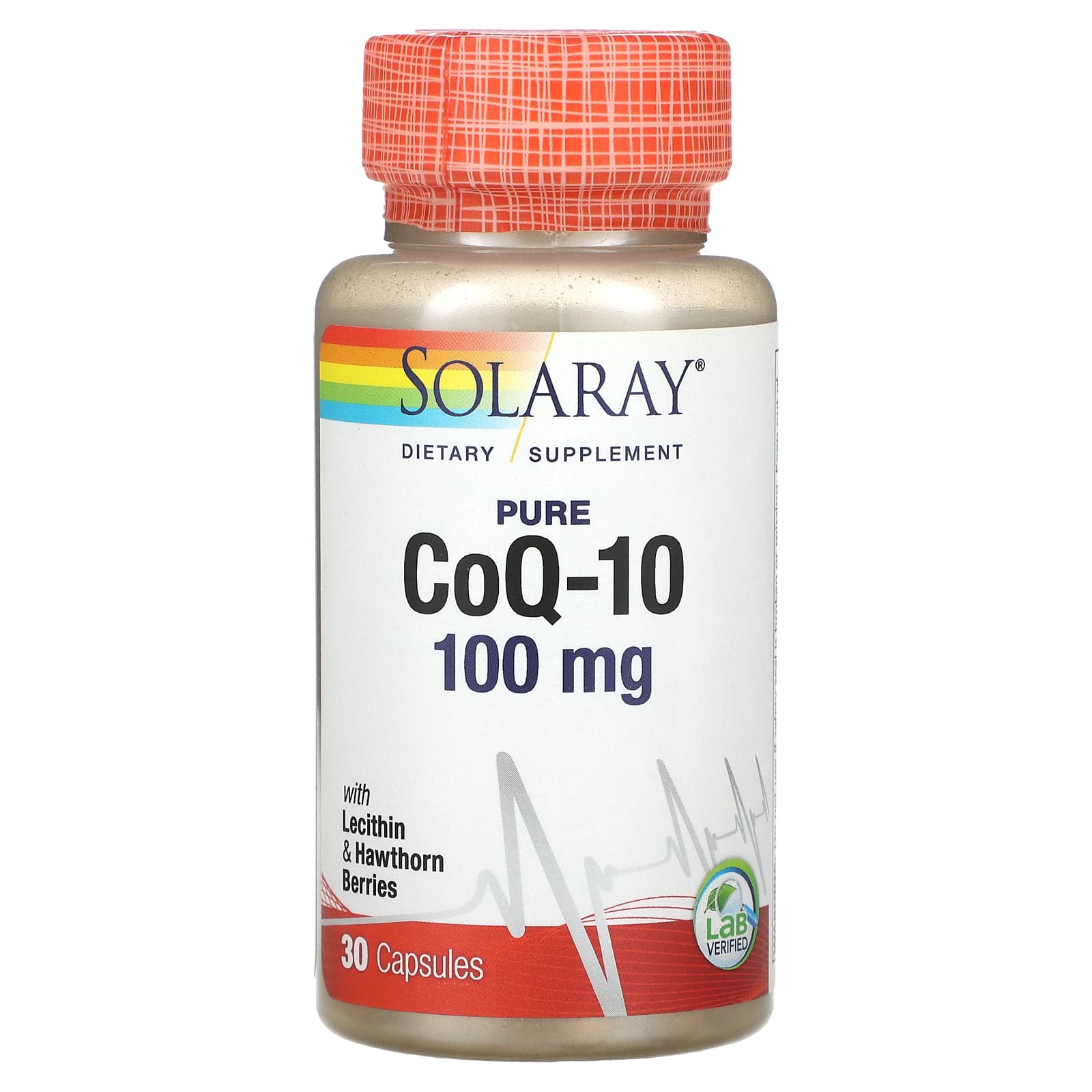 Solaray, Pure CoQ10, 100 mg, 30 Capsules - Image 1