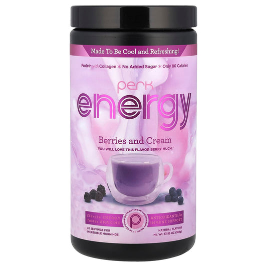 Perk Energy, Berries and Cream, 13.55 oz (384 g) - Image 1