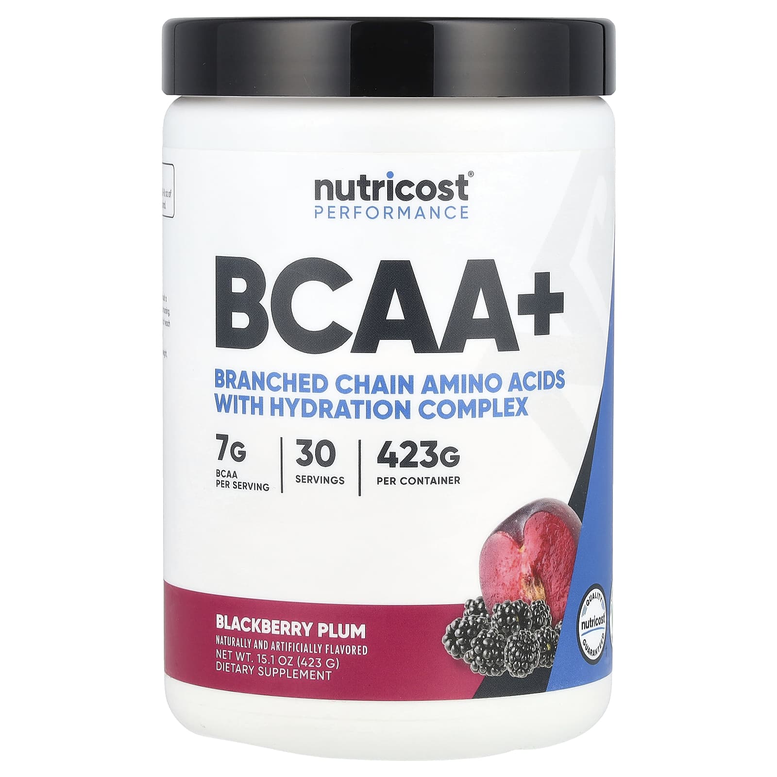 Nutricost, Performance, BCAA+, Blackberry Plum , 15.1 oz (423 g) - Image 1