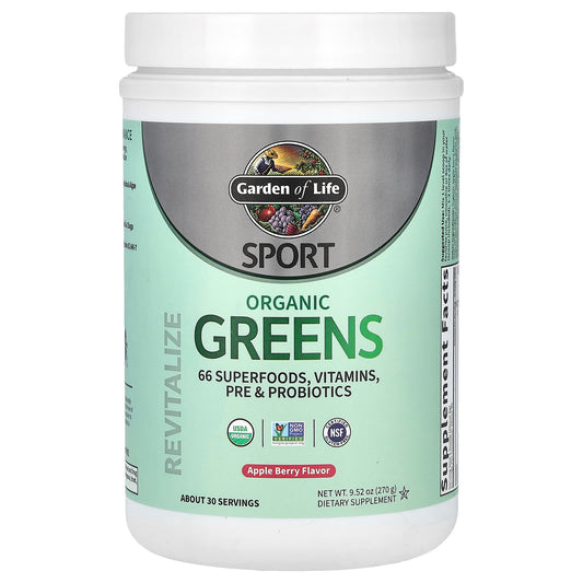 Garden of Life Sport Organic Greens & Superfoods Powder - 9.52 oz - Image 1