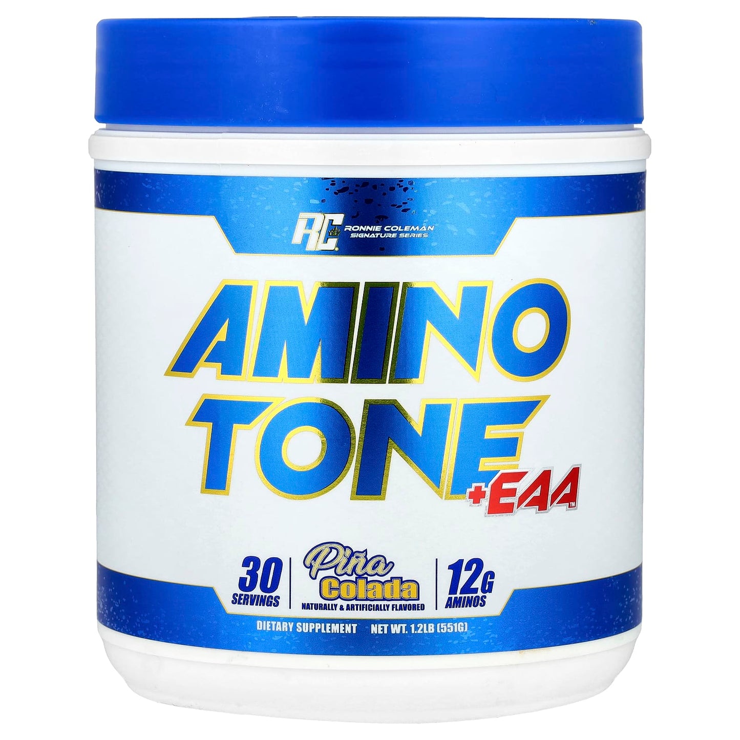 Ronnie Coleman, Signature Series, Amino Tone + EAA™, Pina Colada, 1.2 lb (551 g) - Image 1