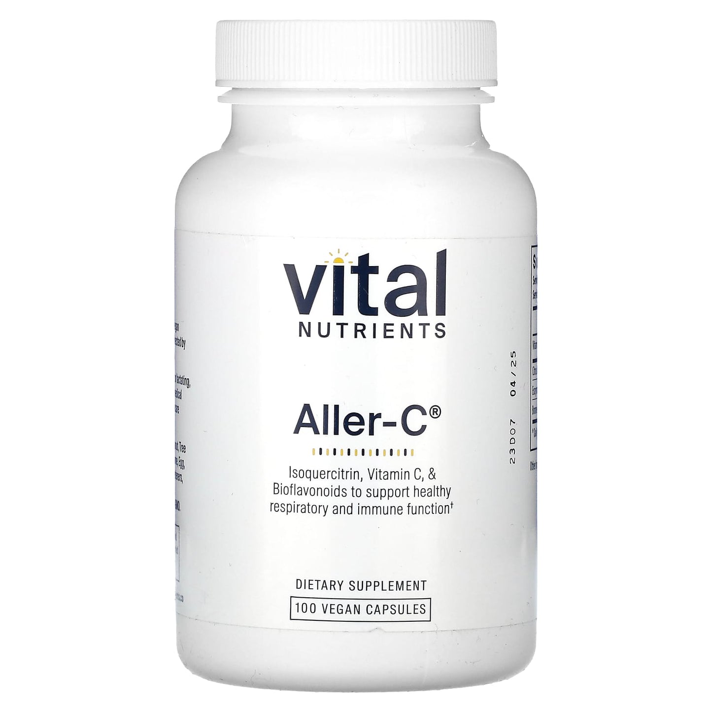 Vital Nutrients, Aller-C, 100 Vegan Capsules - Image 1