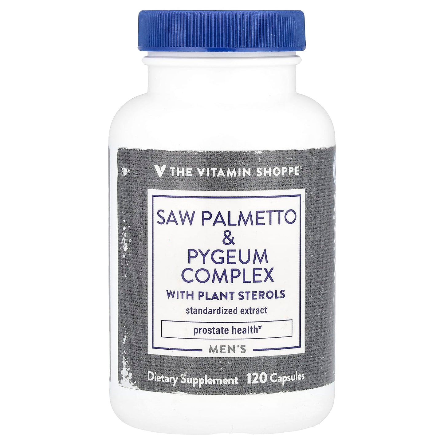 The Vitamin Shoppe, Men's Saw Palmetto & Pygeum Complex With Plant Sterols, 120 Capsules - Image 1