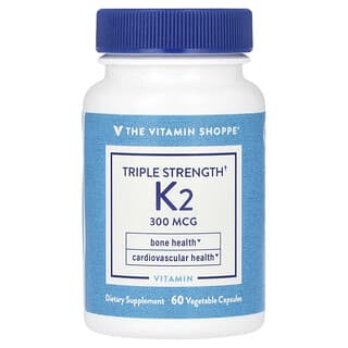 Triple Strength Vitamin K2 - Bone & Heart Health - 300 mcg - 60 Capsules