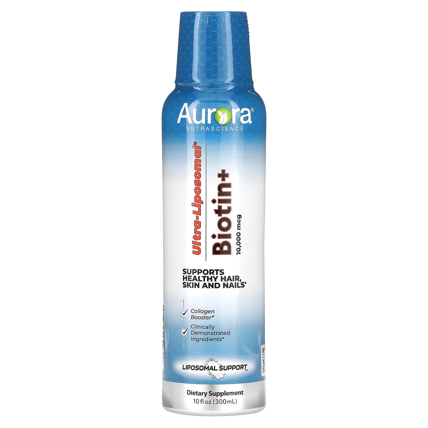 Boost Healthy Hair, Skin & Nails with Aurora Nutrascience Biotin+ Liposomal Supplement - Image 1