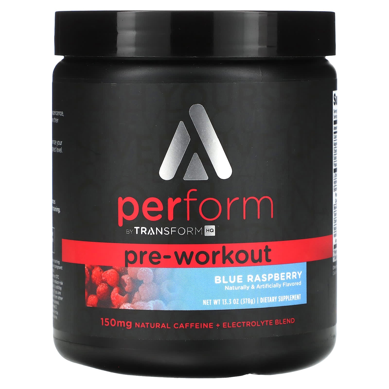TransformHQ, Pre-Workout, Blue Raspberry, 13.3 oz (378 g) - Image 1