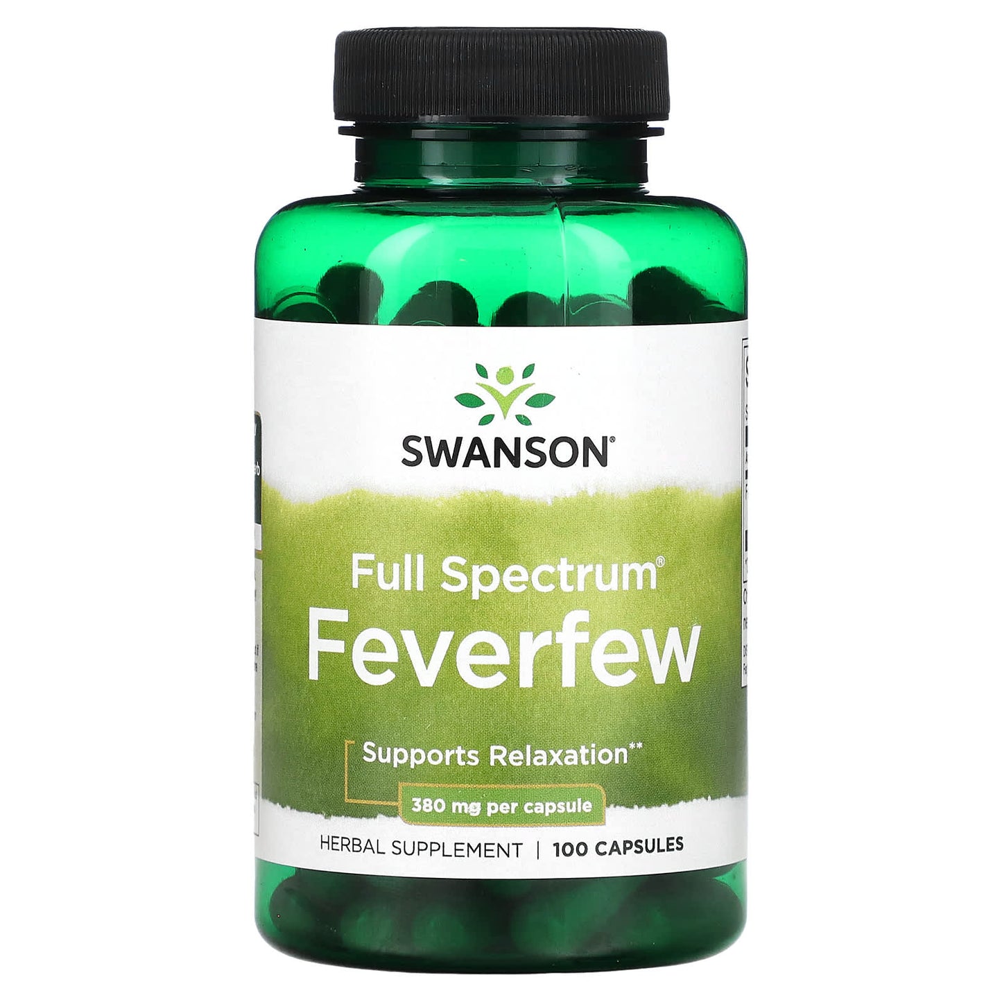 Swanson, Full Spectrum Feverfew, 380 mg, 100 Capsules - Image 1