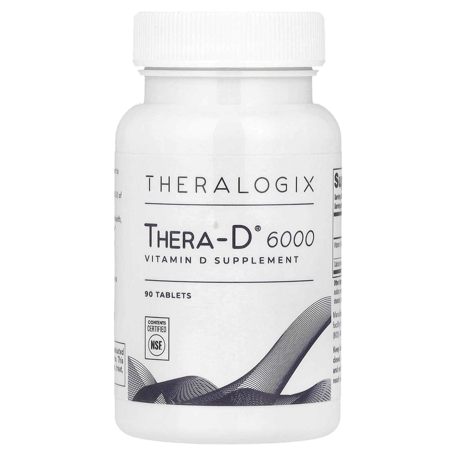 Theralogix, Thera-D 6000, 90 Tablets - Image 1