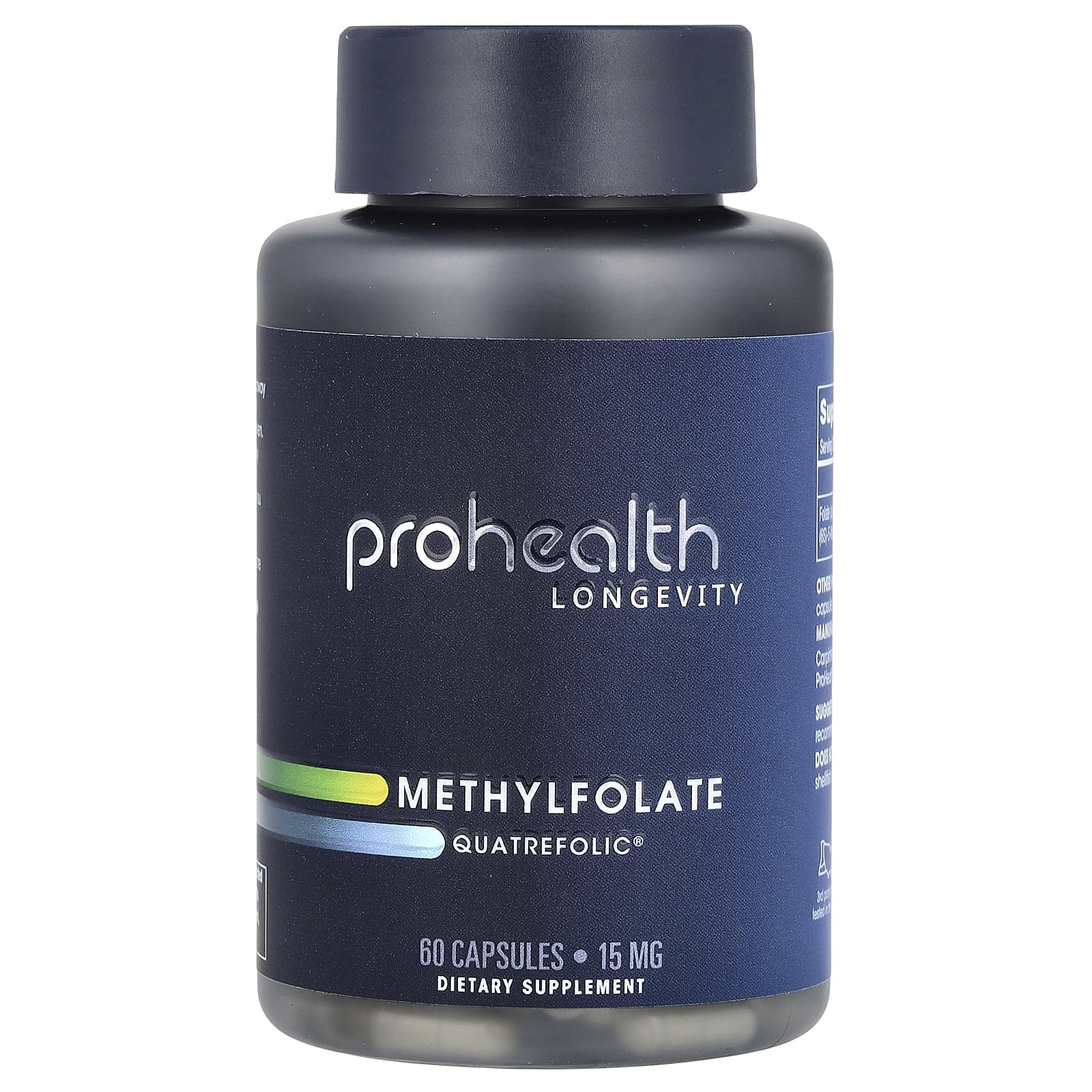 ProHealth Longevity, Methylfolate, Quatrefolic®, 15 mg, 60 Capsules - Image 1