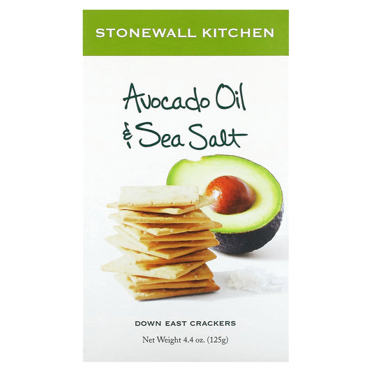 Stonewall Kitchen, Down East Crackers, Avocado Oil & Sea Salt, 4.4 oz (125 g) - Image 1