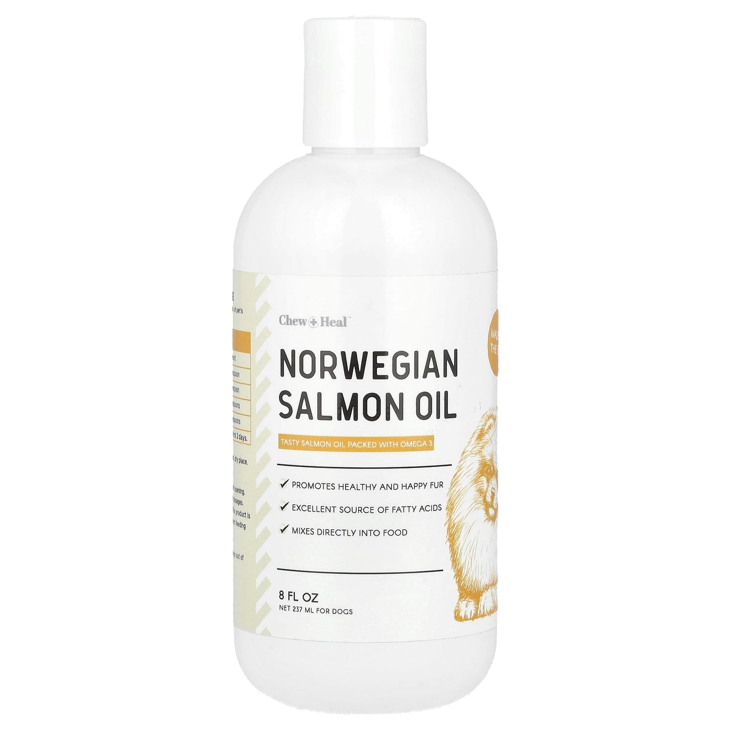 Norwegian Salmon Oil for Dogs - Omega 3 & Vit E Supplement - Image 1