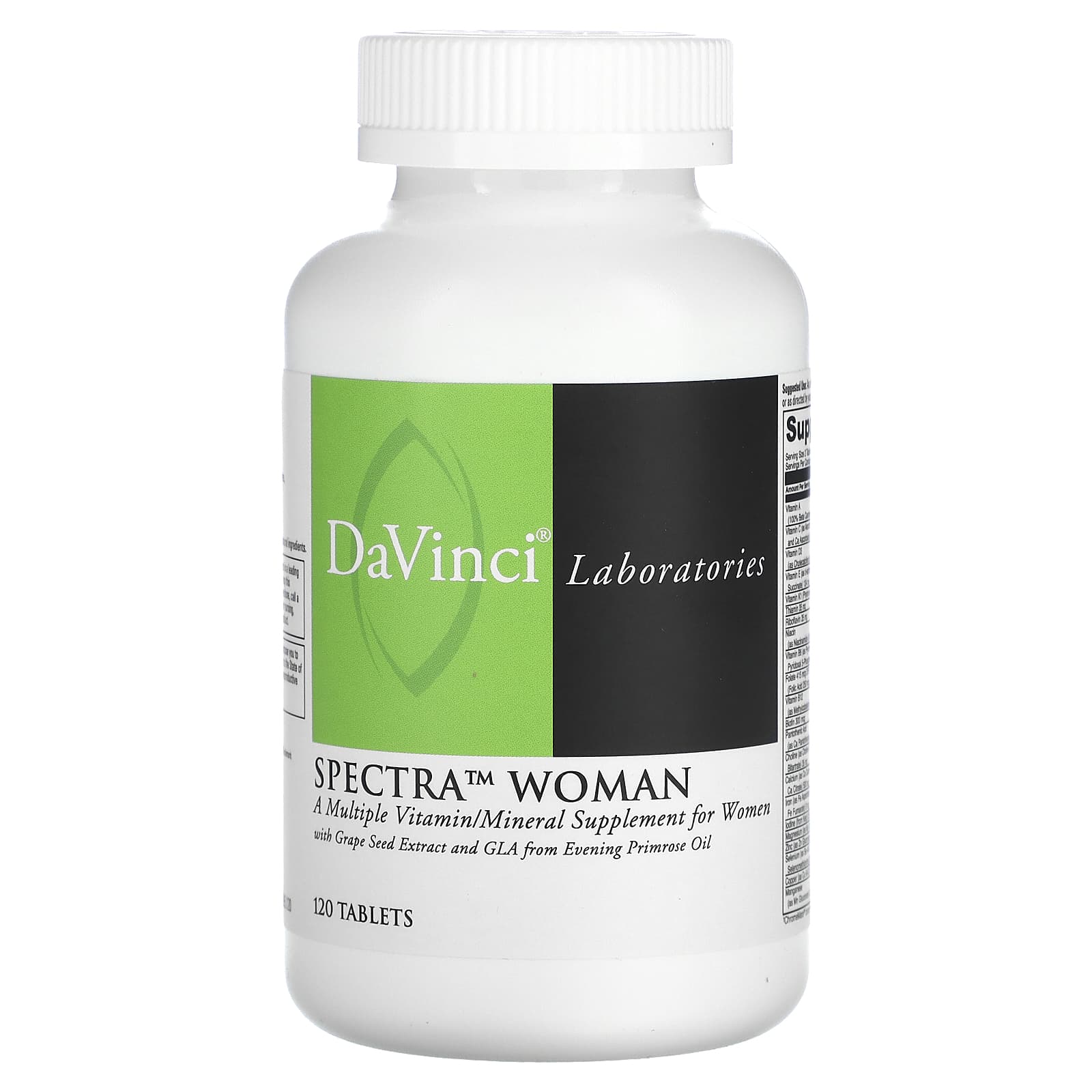 DaVinci Laboratories Spectra Woman Multiple Vitamin & Mineral Supplement 120 Tablets - Image 1