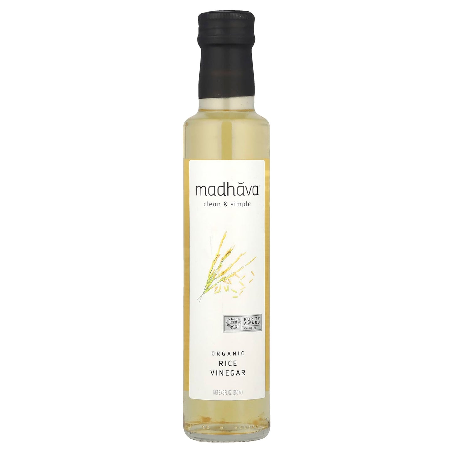 Madhava, Organic Rice Vinegar, 8.45 fl oz (250 ml) - Image 1