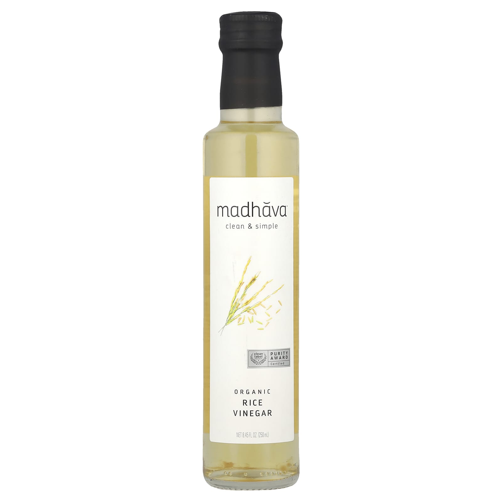 Madhava, Organic Rice Vinegar, 8.45 fl oz (250 ml) - Image 1