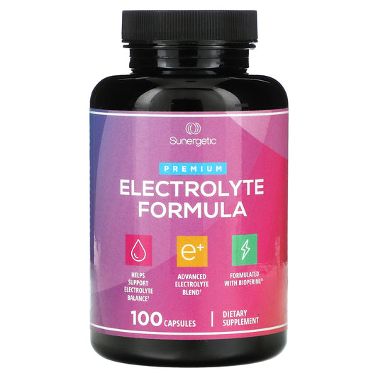 Sunergetic, Premium Electrolyte Formula, 100 Capsules - Image 1