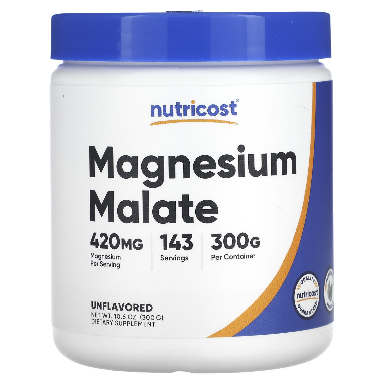 Nutricost, Magnesium Malate, Unflavored, 10.6 oz (300 g) - Image 1
