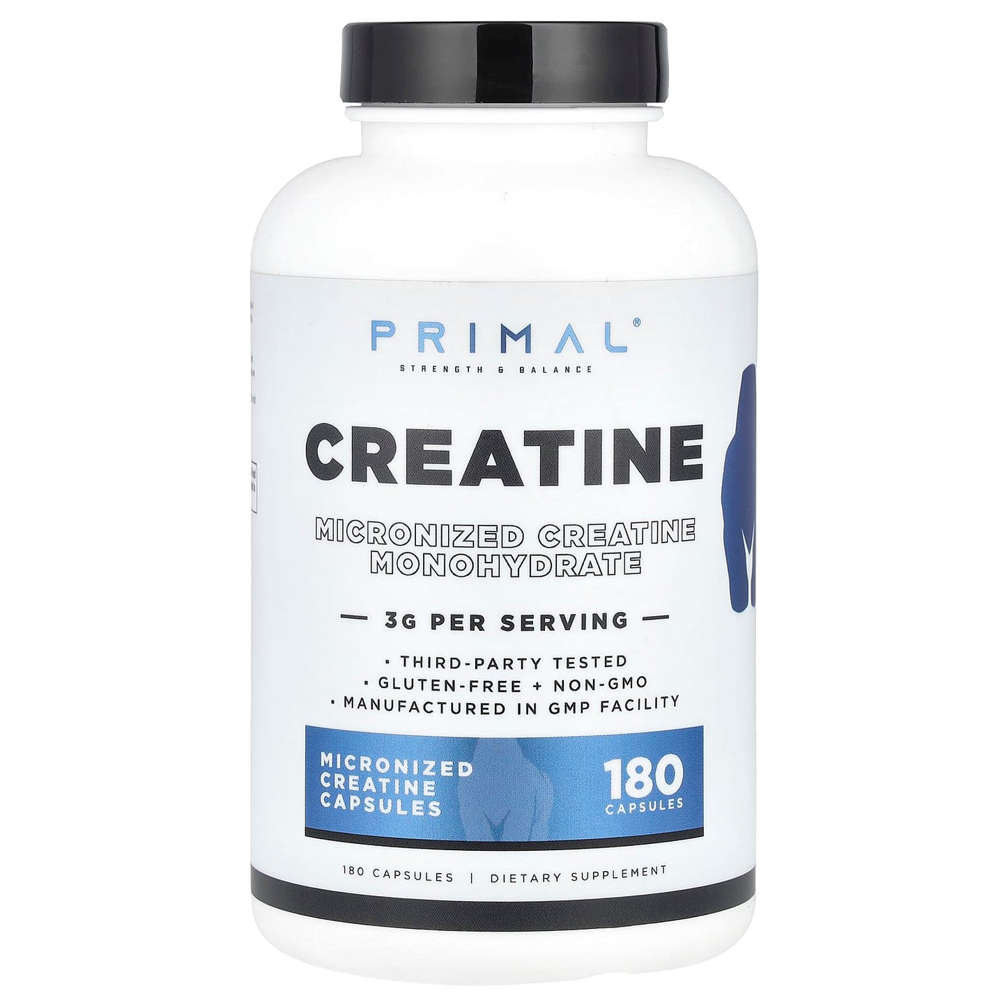 PrePrimal, Creatine, 180 Capsules (0.75 g per Capsule) - Image 1