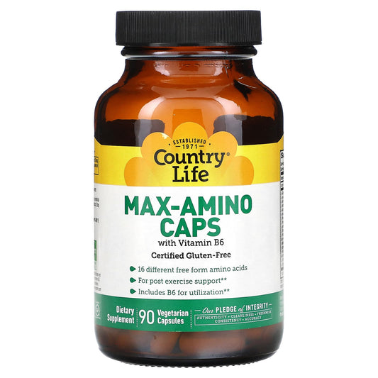Max Amino Caps for Post-Workout Support | 16 Free Form Amino Acids - Image 1