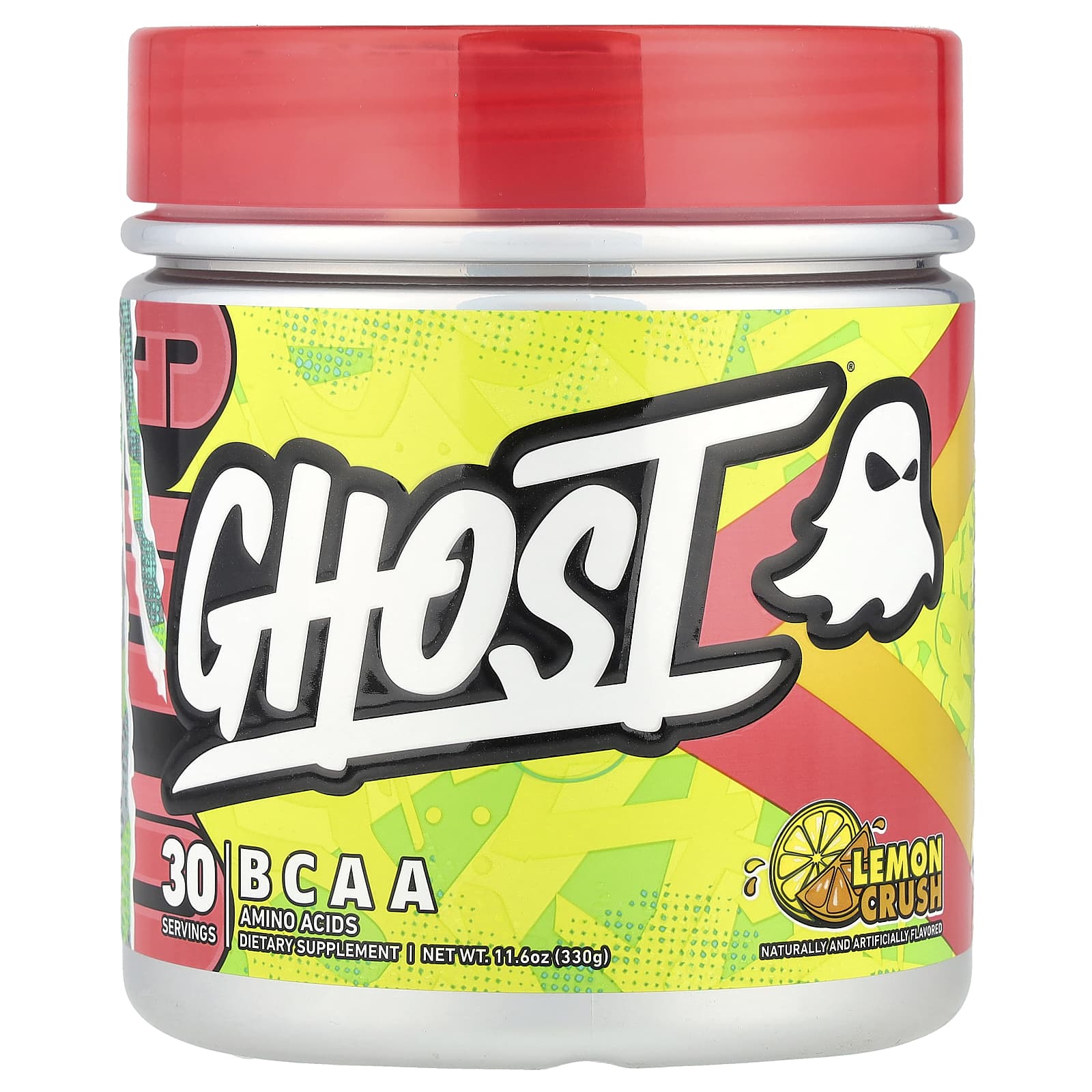 Ghost BCAA Lemon Crush, 330g - All-Day Energy & Endurance - Image 1