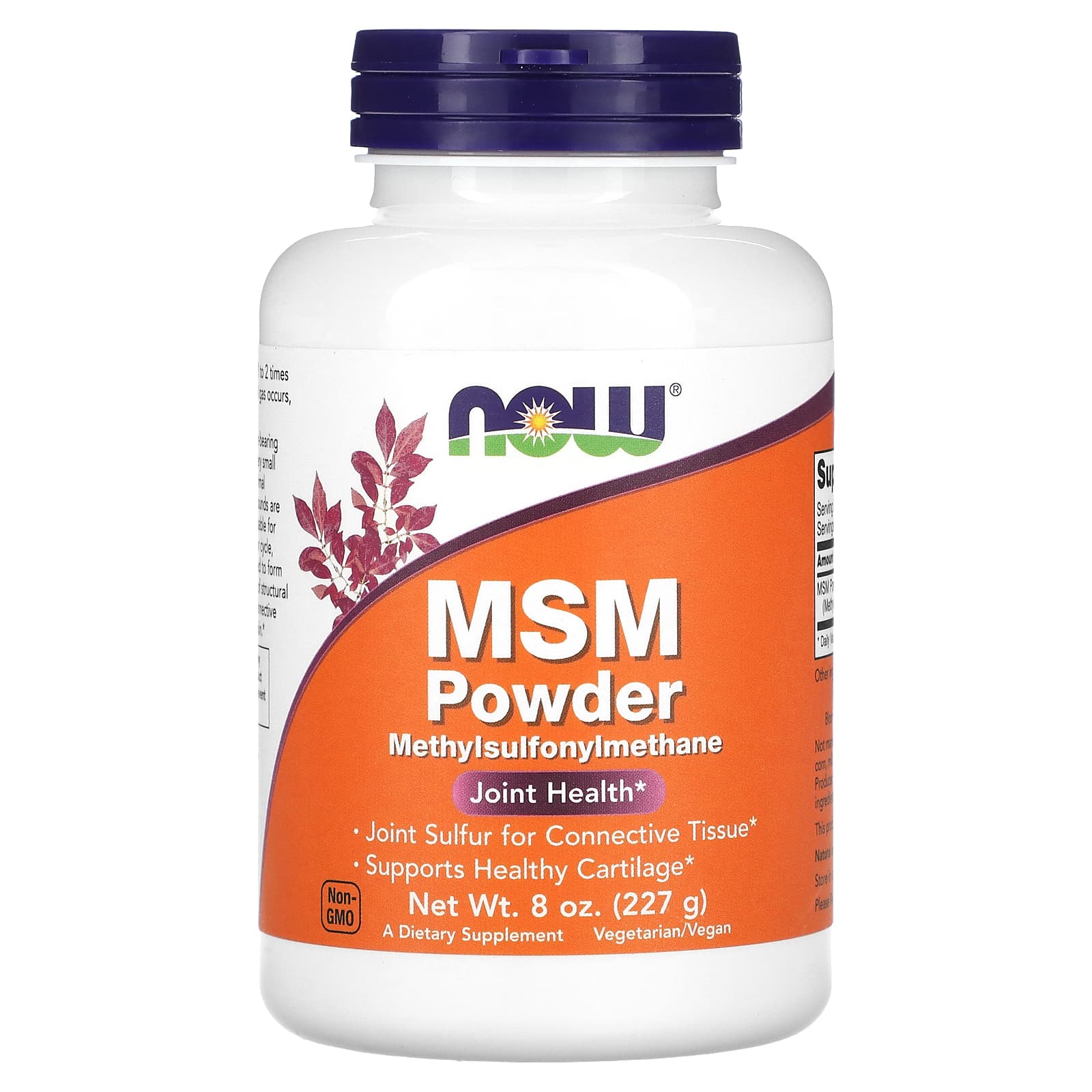 NOW Foods, MSM Powder, 8 oz (227 g) - Image 1
