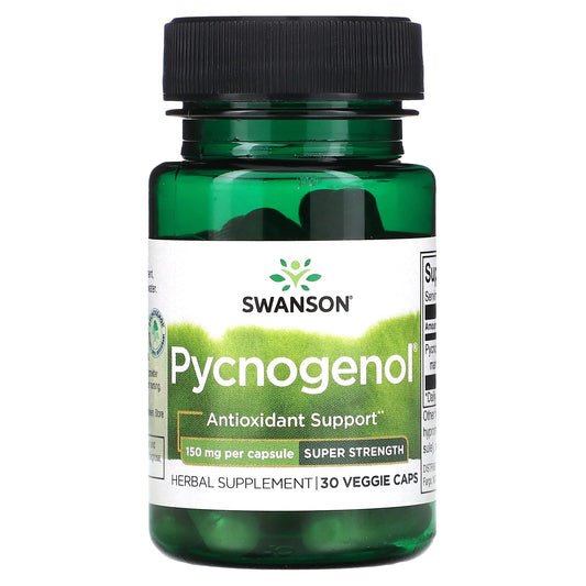 Swanson, Pycnogenol, Super Strength, 150 mg, 30 Veggie Caps - Image 1