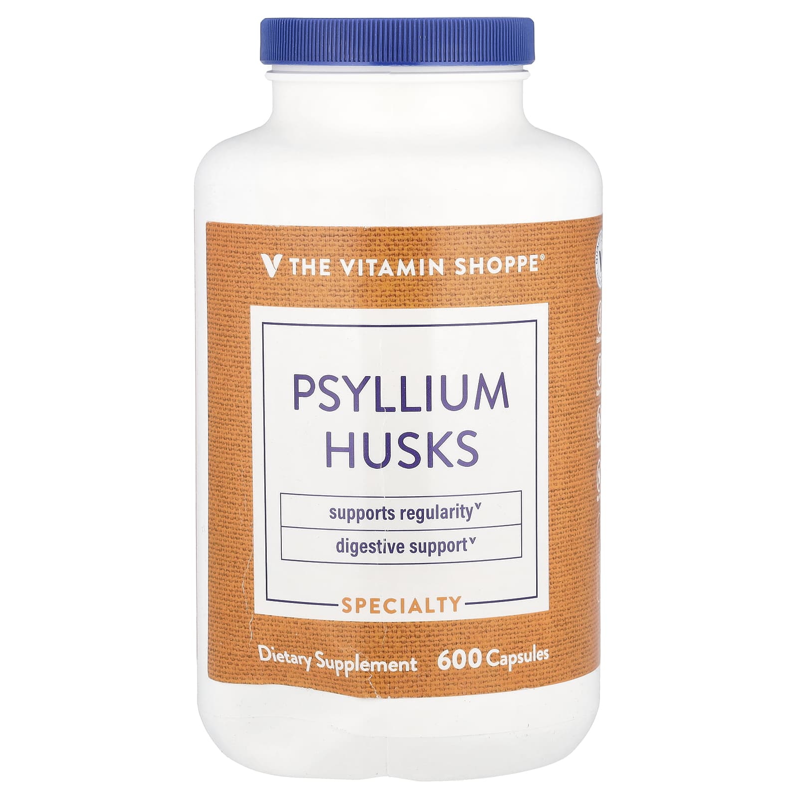 The Vitamin Shoppe, Psyllium Husks, 600 Capsules (720 mg per Capsule) - Image 1