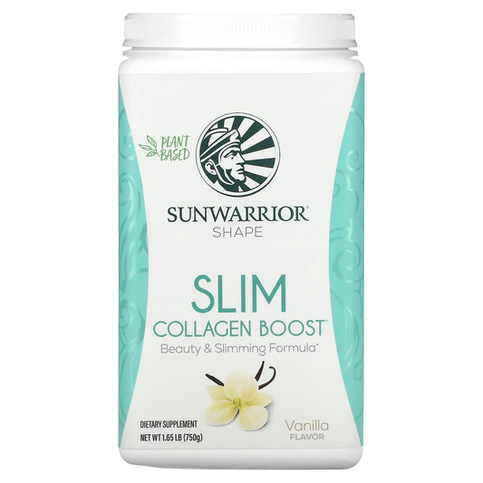Sunwarrior, Shape, Slim Collagen Boost, Vanilla, 1.65 lb (750 g) - Image 1