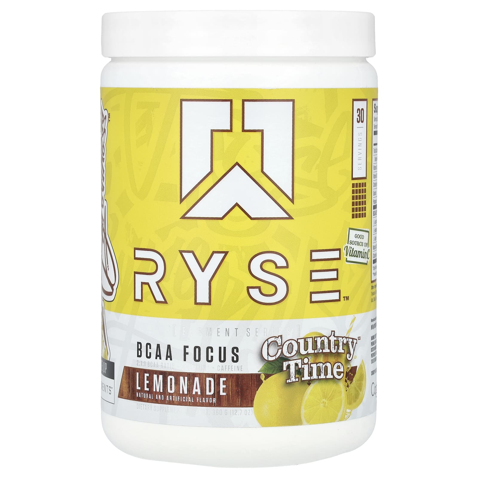 RYSE, Element Series, BCAA Focus, Country Time®, Lemonade, 12.7 oz (360 g) - Image 1