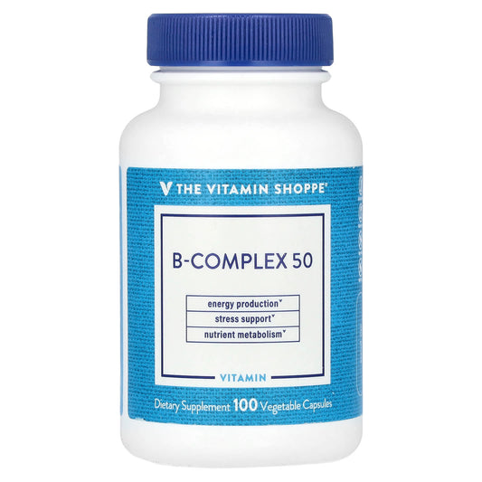 The Vitamin Shoppe, B-Complex 50, 100 Vegetable Capsules - Image 1