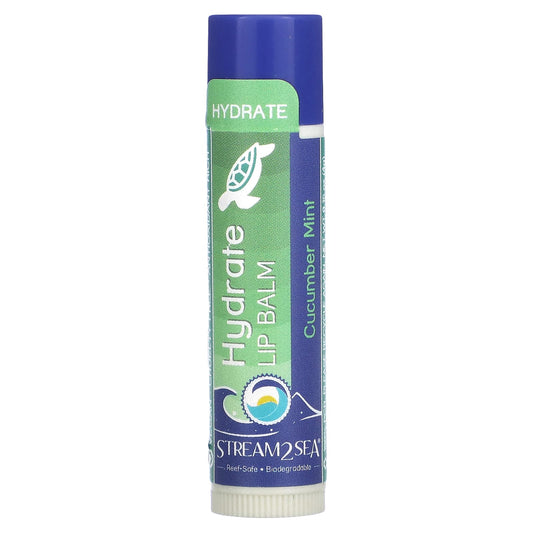 Stream2Sea, Hydrate Lip Balm, Cucumber Mint, 0.15 oz (4 g) - Image 1