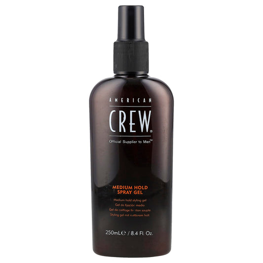 American Crew Medium Hold Spray Gel for Men, 8.4 fl oz - Image 1