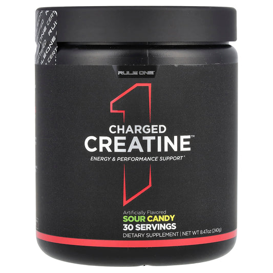 Rule One Proteins, Charged Creatine, Sour Candy, 8.47 oz (240 g) - Image 1