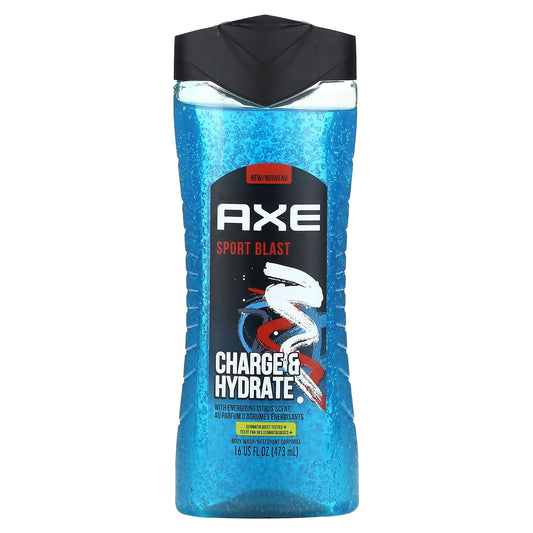 AXE, Sports Blast Body Wash, With Energizing Citrus, 16 fl oz (473 ml)