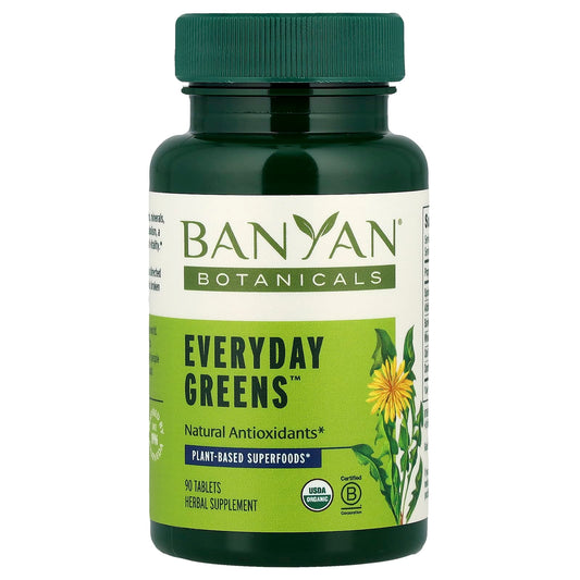 Boost Vitality with Everyday Greens by Banyan Botanicals, 90 Tablets - Image 1