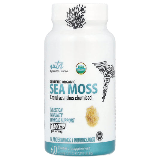 Nutri, Organic Sea Moss, 60 Organic Capsules - Image 1
