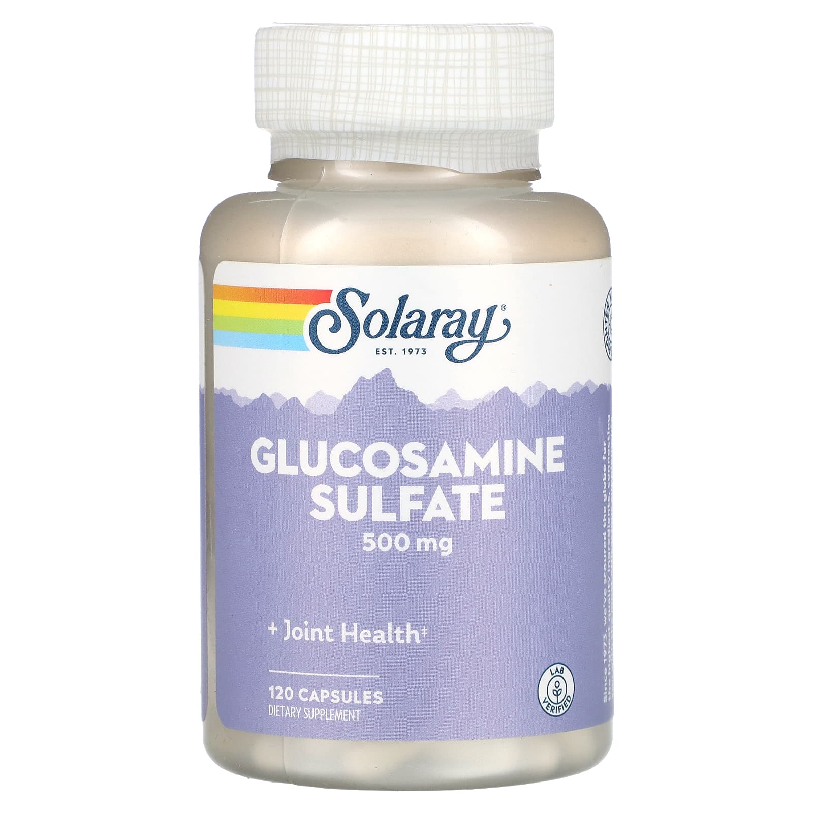 Solaray, Glucosamine Sulfate, 500 mg, 120 Capsules - Image 1